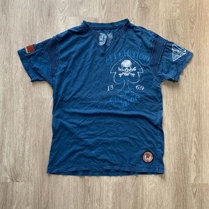 Y2K Affliction Skull tee